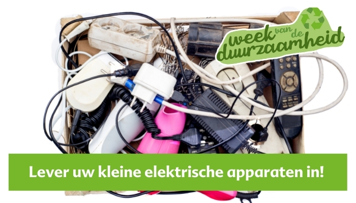 Inleveractie e-waste Week van de Duurzaamheid
