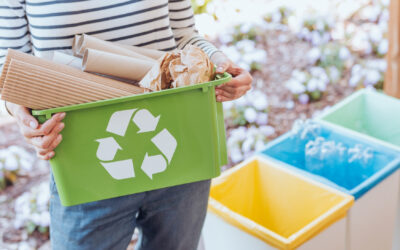 Recycle bak en afval scheiden