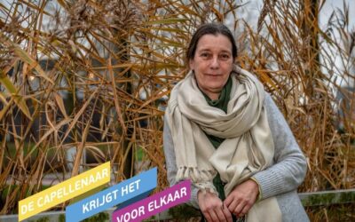 Judith Kraak tussen het riet