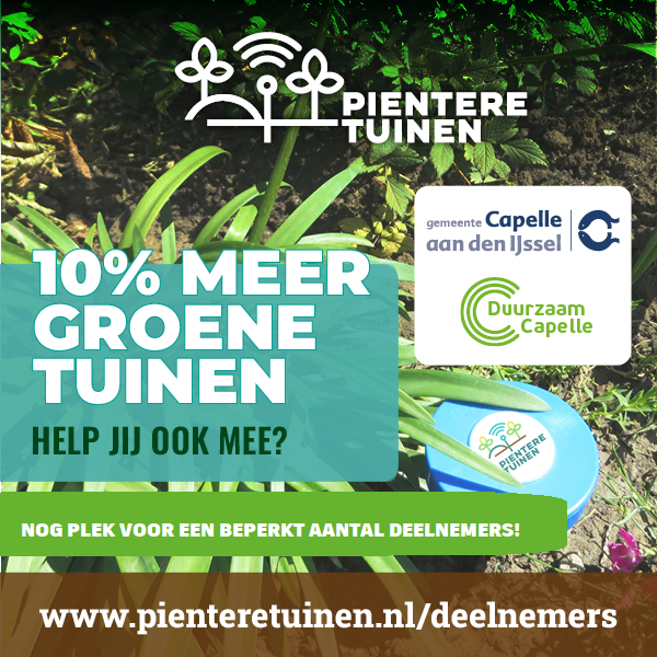 Doe mee aan Pientere Tuinen en maak uw tuin groen en slim