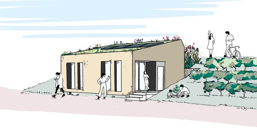 Illustratie van het clubhuis van Sjatoo010.
