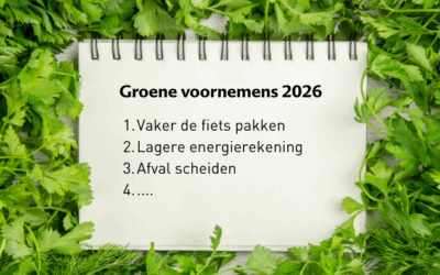 Lijstje met groene voornemens
