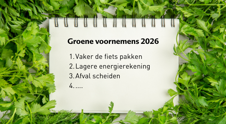 Lijstje met groene voornemens