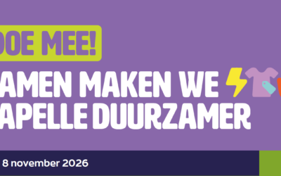 Doe mee: samen maken we Capelle duurzamer. 2 - 8 november 2026